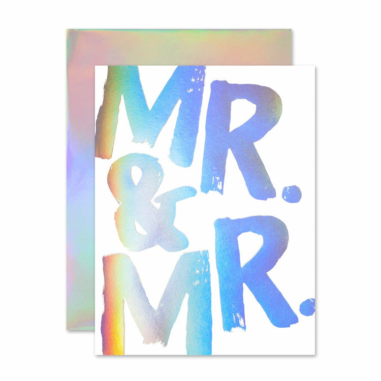 Mr. & Mr. Hologram Wedding Card