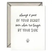 Pet Sympathy Greeting Card