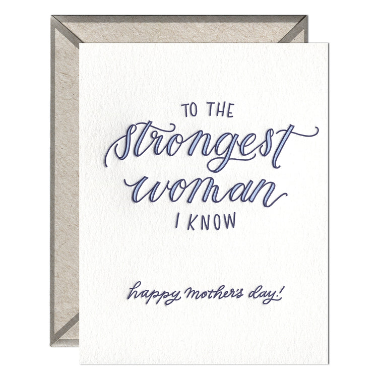 Strongest Woman I Know - Mother's Day card