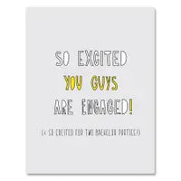 Engaged Guys Card