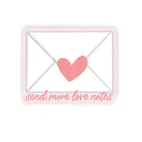 Send More Love Notes Envelope Sticker