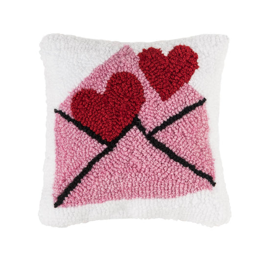 Love Letter Hooked Pillow