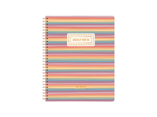 Rainbow Stripes Weekly Fill-In Planner
