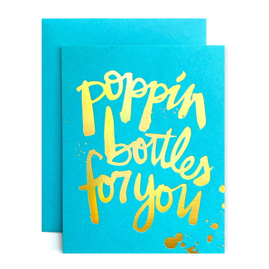 Poppin Bottles Congrats Card