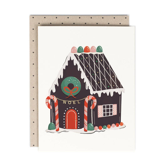 Noel Gingerbread Greeting Card