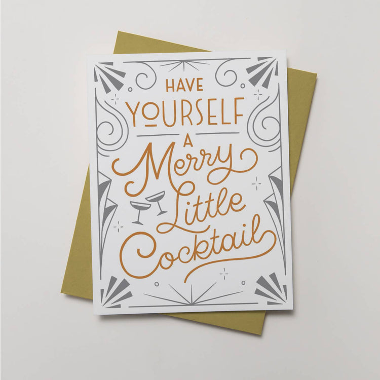 Merry Little Cocktail Greeting Card
