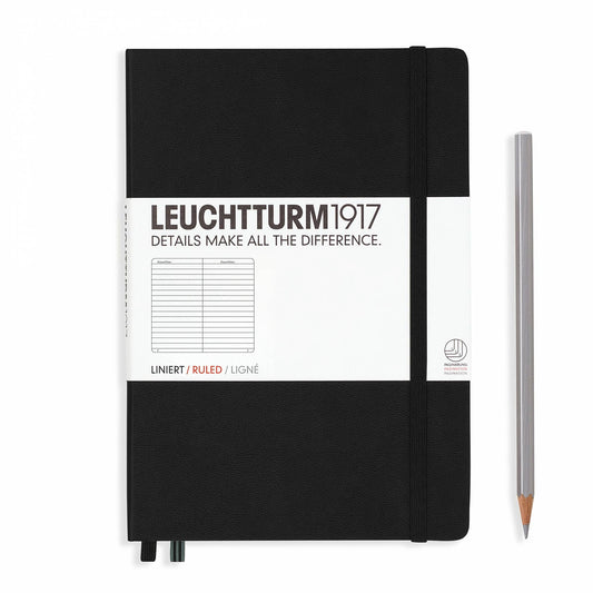 Black Medium Hardcover Notebook (A5)