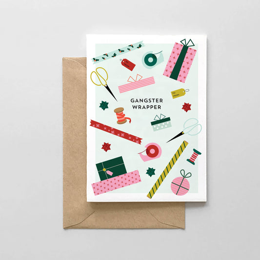 Gangster Wrapper Greeting Card
