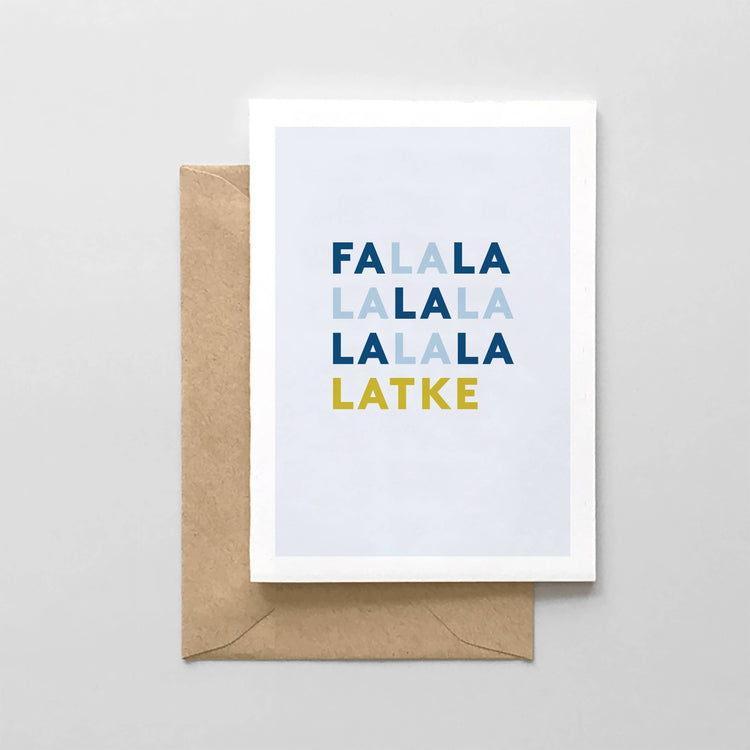 Fa La La La La La La La Latke   - Hanukkah Card