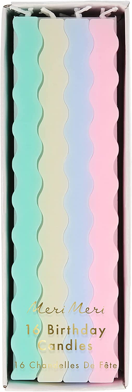 Pastel Wavy Candles