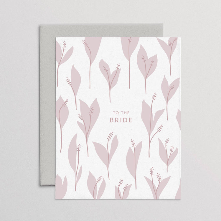 Bridal Lilies Wedding Card