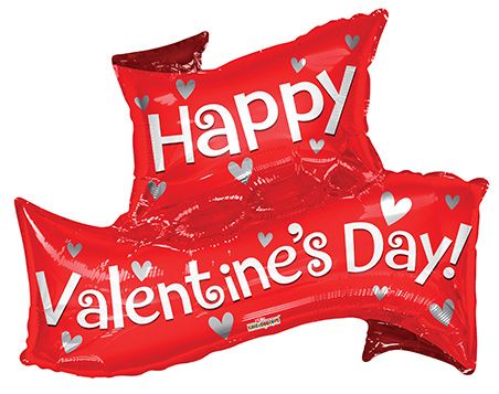 Happy Valentine's Day Banner Foil Balloon