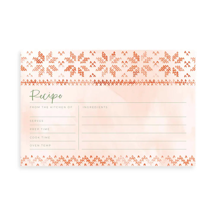 Red Sweater Recipe Cards