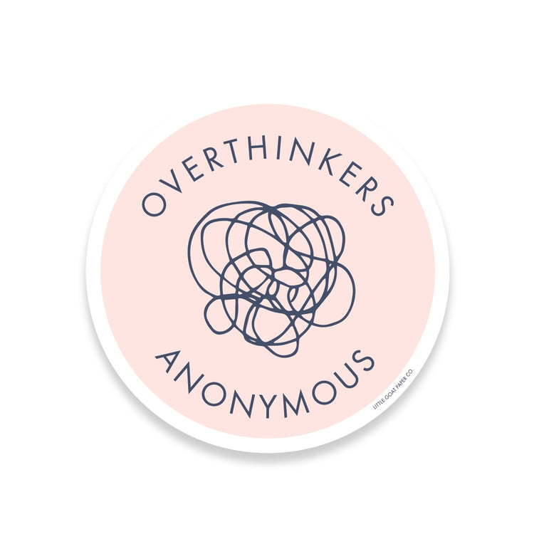 Overthinkers Anonymous Sticker