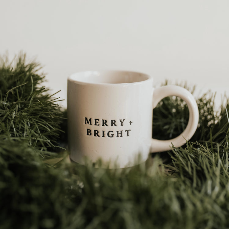 Merry and Bright Stoneware Mug