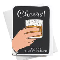 Cheers to the Finest Father Card