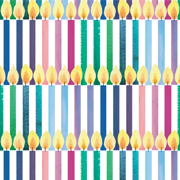 Birthday Candles Wrapping Paper Roll