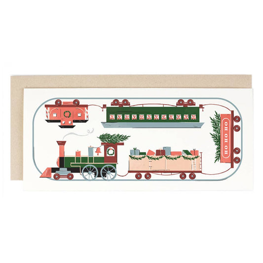 Holiday Train Greeting Card