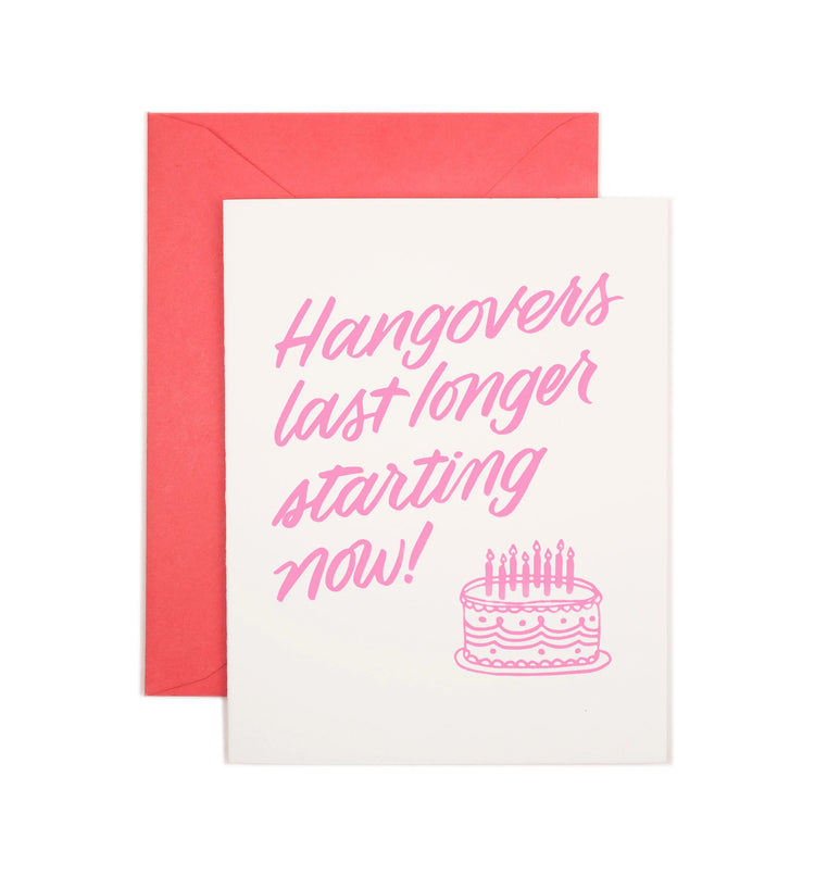 Hangovers Birthday Card