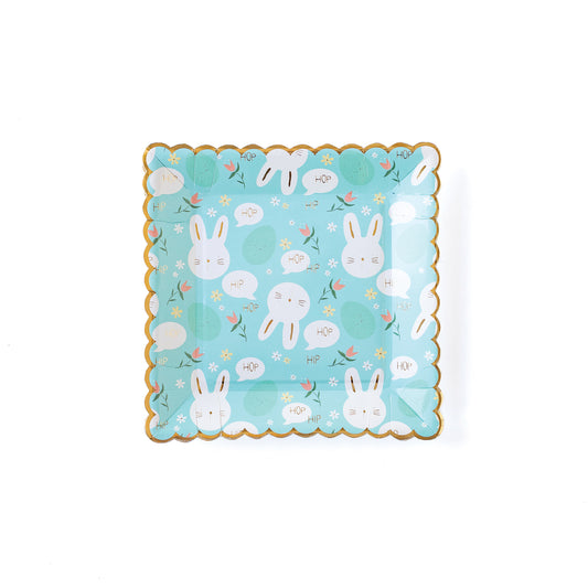 Easter Bunny Scalloped Edge Plate