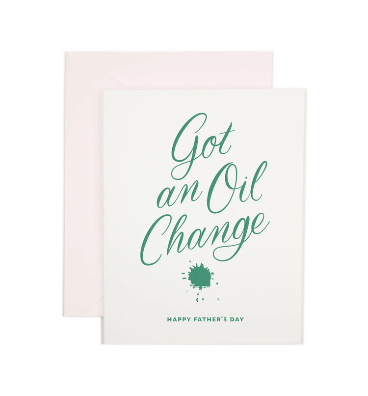 Oil Change Father's Day Card