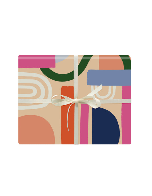 Color Block Gift Wrapping Roll