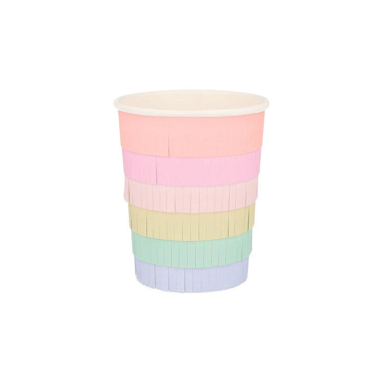 Rainbow Fringe Cups