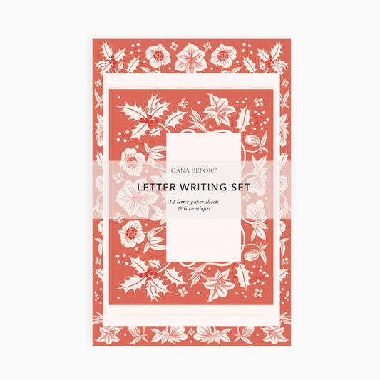 Winter Botanicals Letter Writing Set