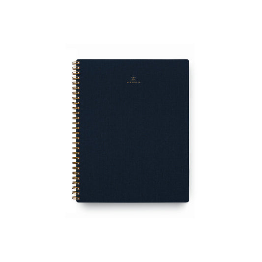 Oxford Blue Grid Notebook