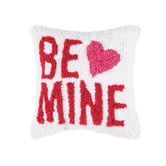 Be Mine Hooked Throw Pillow