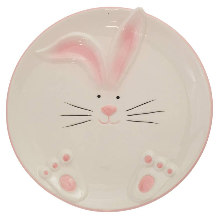 Ceramic Bunny Easter Plate