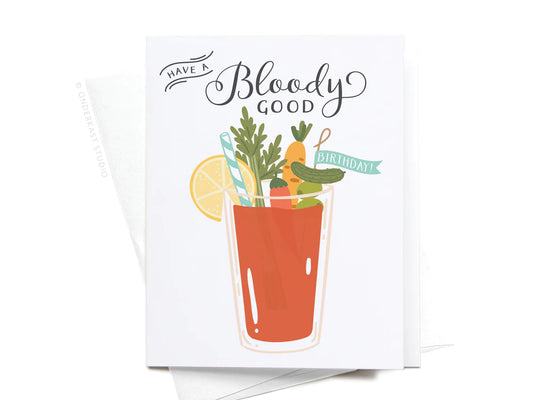 Have a Bloody Good Birthday! Bloody Mary Card