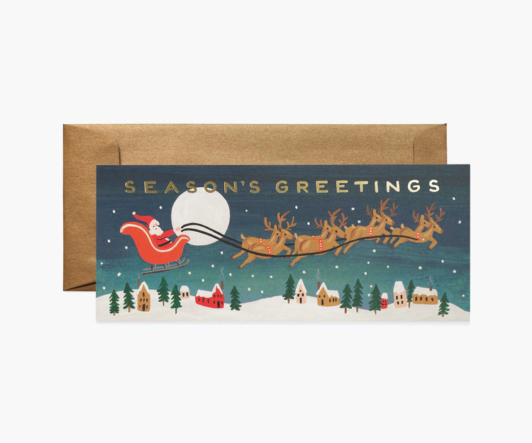 Santa's Sleigh No. 10 Card