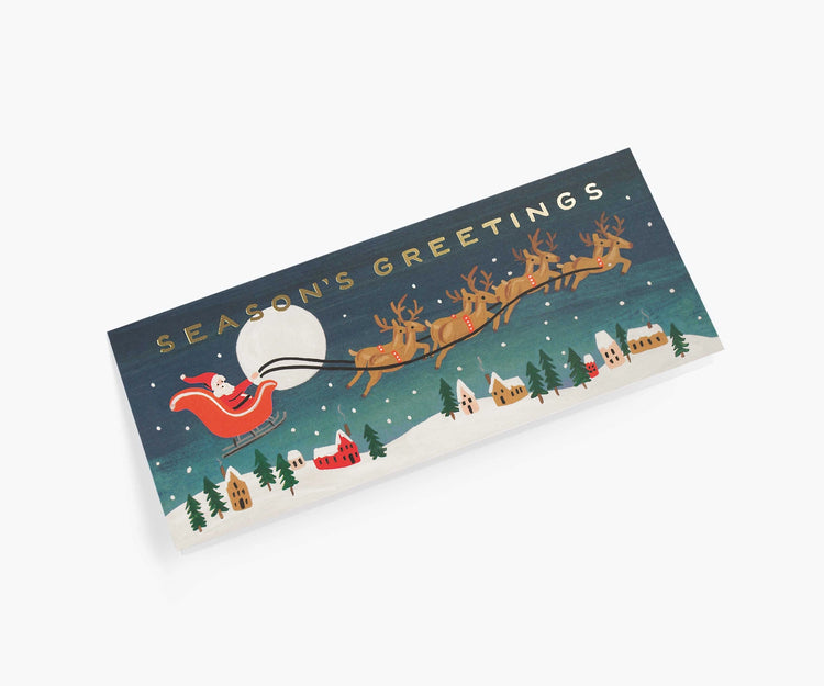 Santa's Sleigh No. 10 Card