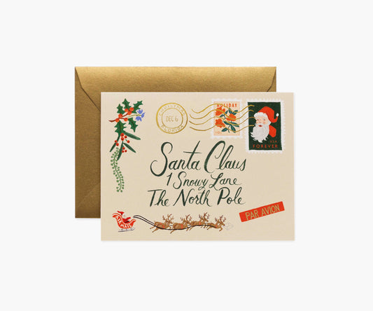 Santa Letter Greeting Card