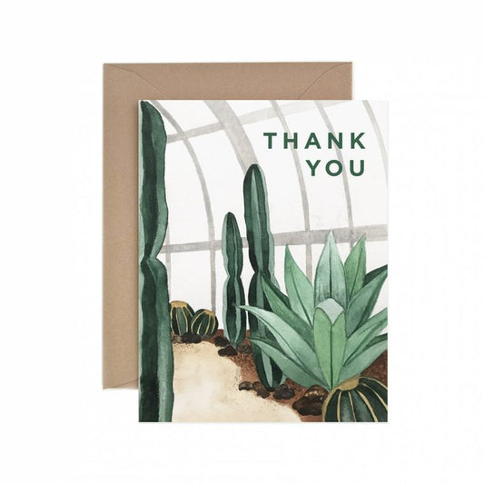 Thank You Cactus Conservatory Card