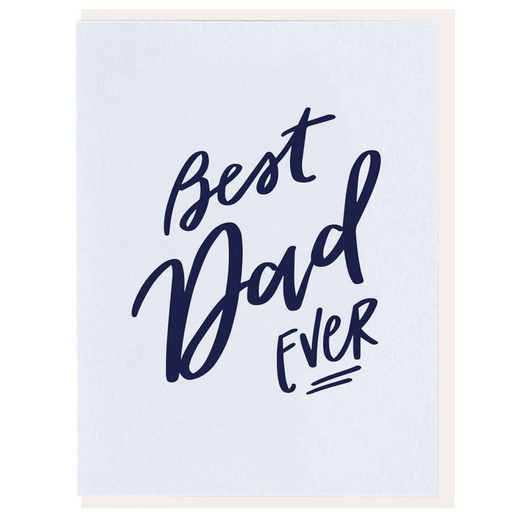 Best Dad Ever - Letterpress Card