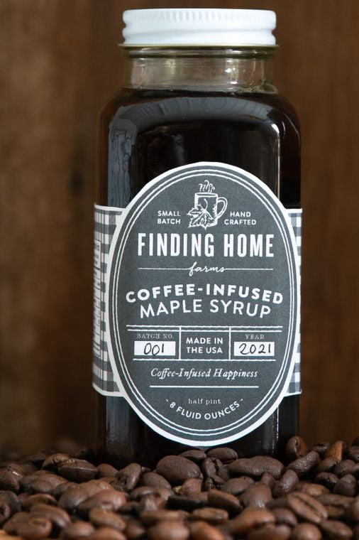 Coffee infused maple syrup