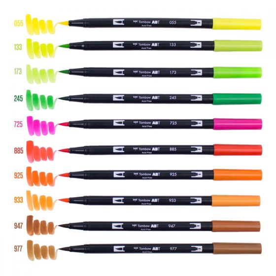 Citrus Dual Brush Pen Art Markers